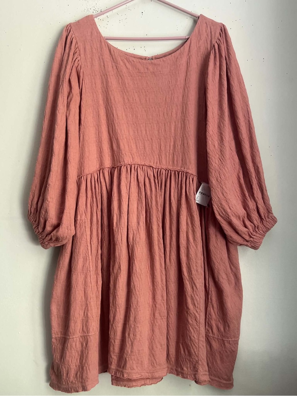 Free People Rose Blouson Sleeve Smock Dress